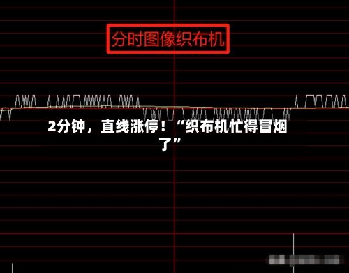 2分钟，直线涨停！“织布机忙得冒烟了”