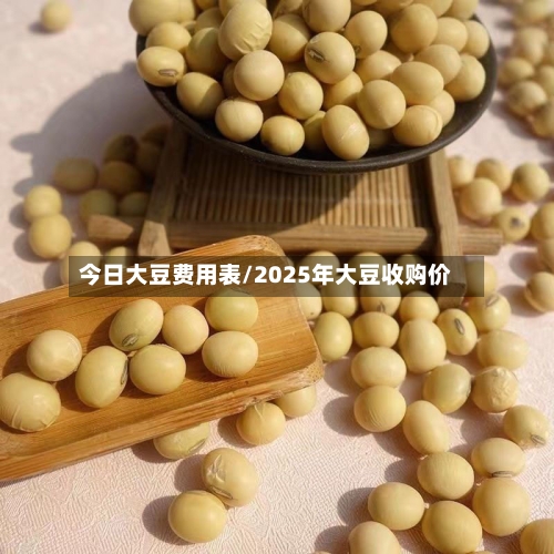 今日大豆费用表/2025年大豆收购价-第2张图片